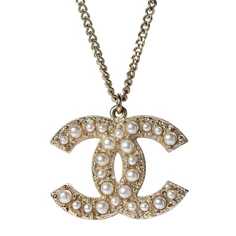 chanel pearl cc 100th anniversary necklace light gold|CHANEL Pearl CC 100th Anniversary Necklace Light .